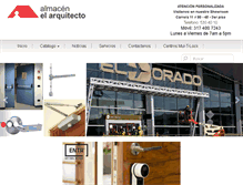 Tablet Screenshot of almacenelarquitecto.co